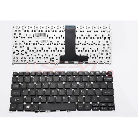 Keyboard Acer Aspire ES11 ES1 132 ES1-132 Tombol Power